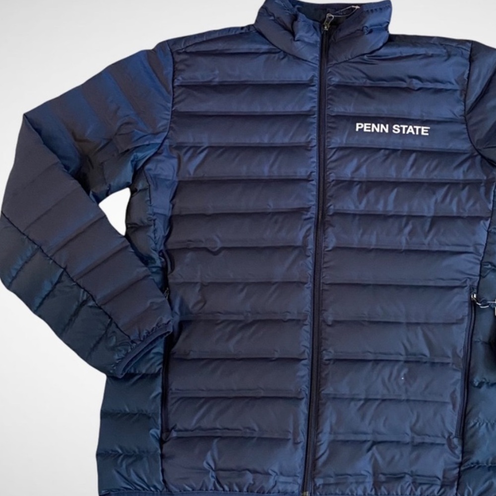 Penn State Navy Columbia down jacket with 650 fill